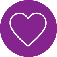Icon Herz - Lila